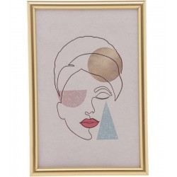 Porta 15x20cm Retrato De Plastico Dourado